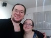 Arrived in Amstelween Me, looking rather bedraggled I think, with my partner Danae after arriving in Amstelween.