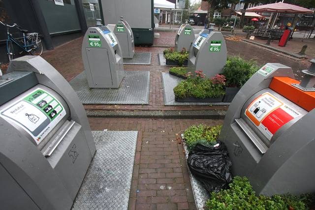 Waste Bins The waste bins across the street from our apartment in Amstelveen