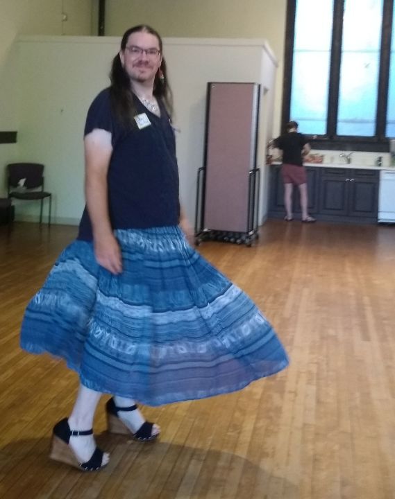 At Queer Contra in Chicago